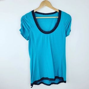 LULULEMON Willpower Tech Tee Shirt Size 6